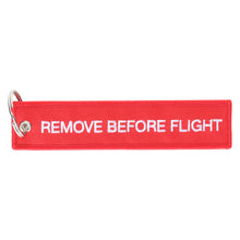 Load image into Gallery viewer, LAUNCHER REMOVE BEFORE FLIGHT KEY CHAIN
